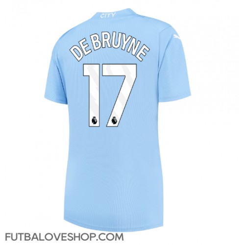 Dres Manchester City Kevin De Bruyne #17 Domáci pre Ženy 2023-24 Krátky Rukáv